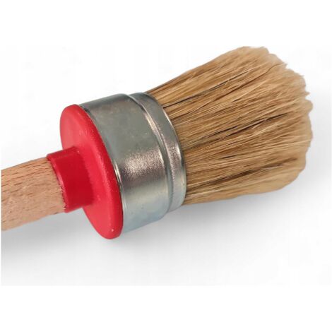 PENNELLO TONDO AD ANELLO 40MM  MANICO IN LEGNO  PER PITTURE E VERNICI