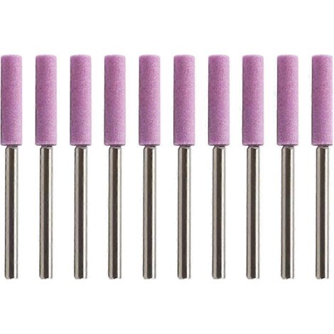 Pensez-y  10 affûteurs de chaîne de tronçonneuse 3/8 compatibles pour le polissage et la manucure des chaînes de tronçonneuse (tige de 3 mm)