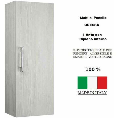 Colonna Mobile Alto da Bagno Stella Larice 4 Ante Misure 60x153,5 cm –  Dabicasa