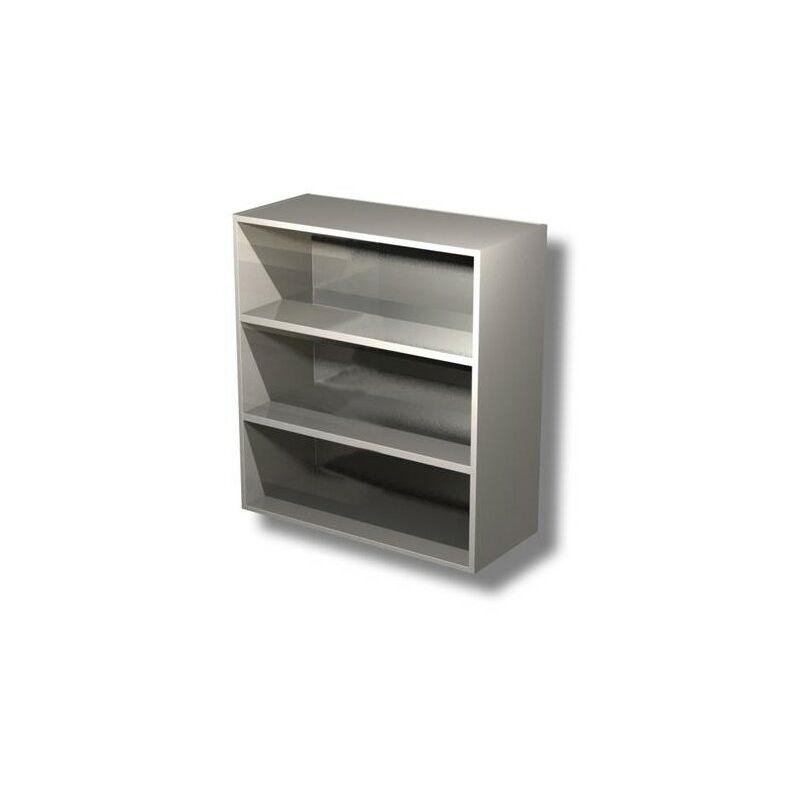 Pensile 130x40x100 acciaio inox 430 a giorno