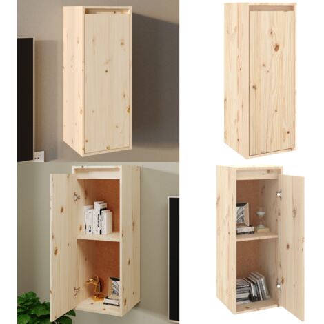 Pensile 30x30x80 cm in Legno Massello di Pino - Mobile TV - Arredamento decorativo