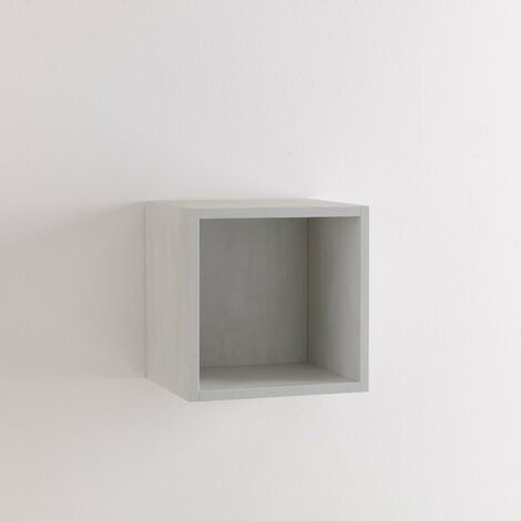 Pensile a Giorno da Soggiorno 34x27x34 cm in Legno TFT Marte Pietra Bianca