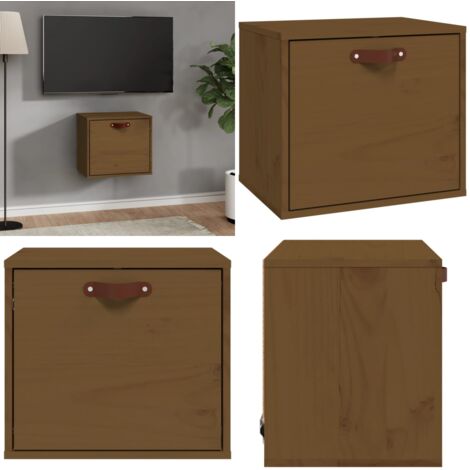 Pensile ambra 40x30x35 cm in Legno Massello di Pino - Mobile portaoggetti - Arredamento in legno