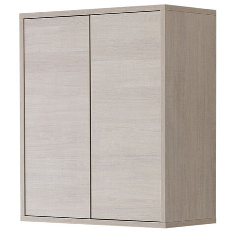 Pensile Bagno 2 Ante Mobile Rovere Chiaro Feridras