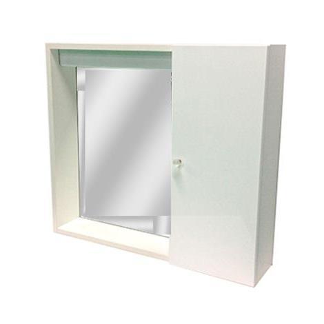 Specchiera Bagno Con Pensile.Pensile Bagno Con Specchio E Anta Bianco 8030837002184