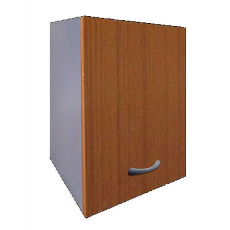 Pensile Bagno Lavanderia con 1 Anta e Vano a Giorno 43x27x58 cm in Nobilitato Bianco Opaco