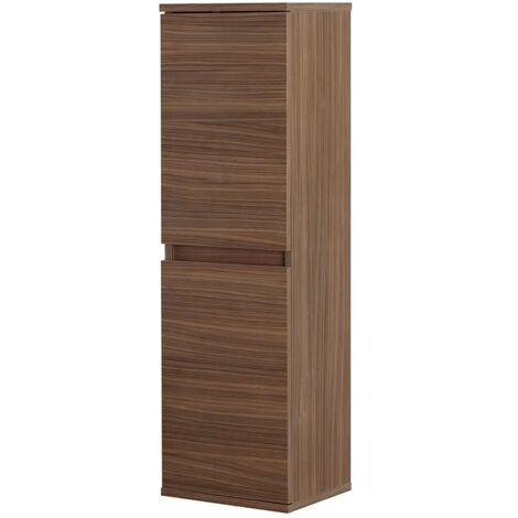 Pensile bagno sospeso 112 cm noce canaletto con ante soft-close Kleo