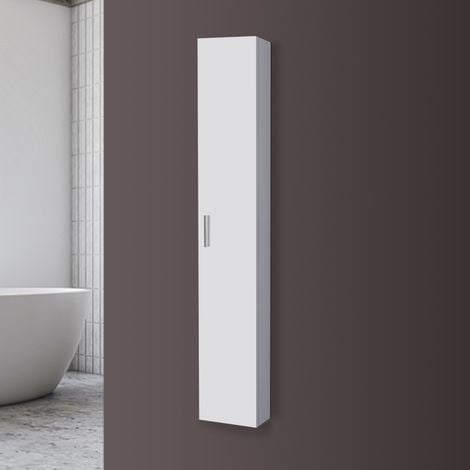 Pensile bagno sospeso 150 cm bianco con anta reversibile Desya