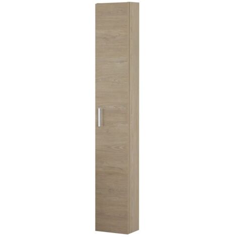 Pensile bagno sospeso 150 cm rovere dolomite con anta reversibile Desya