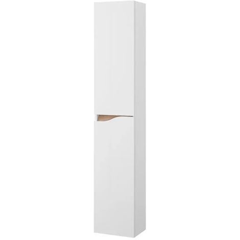 Pensile bagno sospeso 160 cm bianco e quercia Sumya