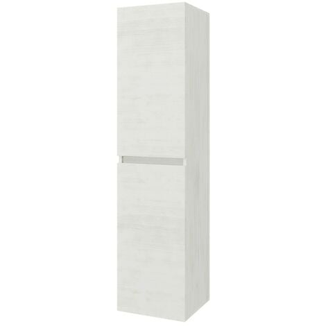 Pensile bagno sospeso 45 cm grigio calce anta soft-close e vano