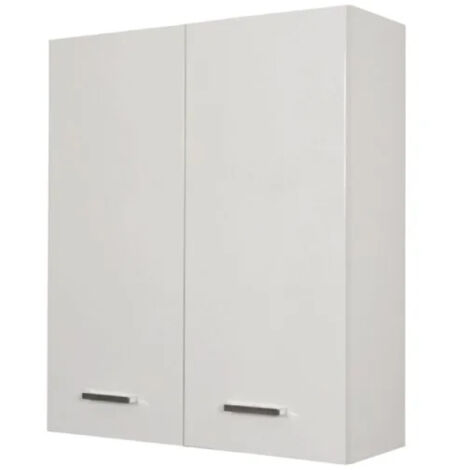 PENSILE BAGNO SOSPESO DUE ANTE IN MELAMINICO BIANCO H.70CM - L=60CM H=71CM P=22CM - SAV