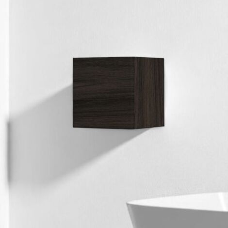 Pensile cubotto sospeso con anta Olmo Caffe' 30x30 cm