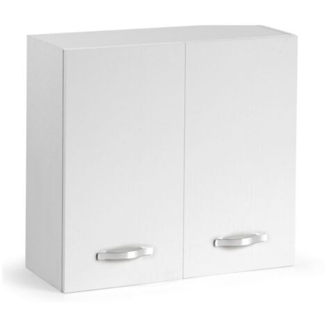Pensile cucina doppia anta 80x32x72H colore bianco frassinato