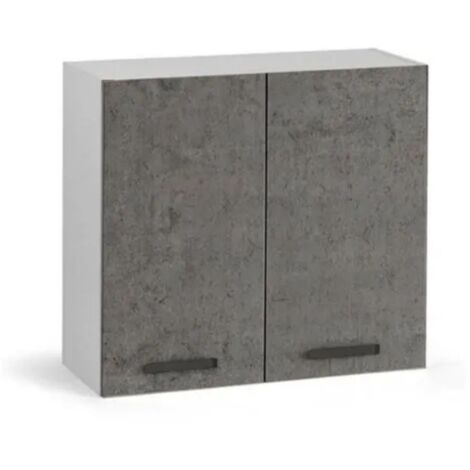 Pensile cucina doppia anta 80x32x72H colore cemento
