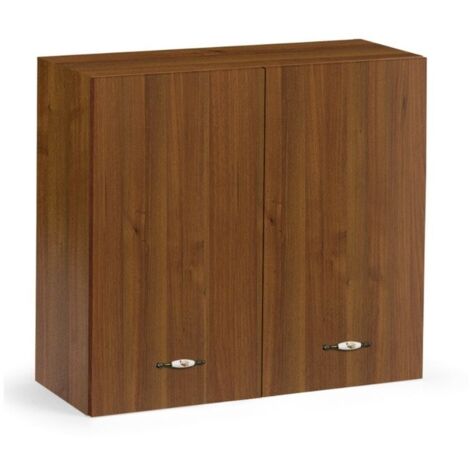 Pensile cucina doppia anta 80x32x72H colore noce antico