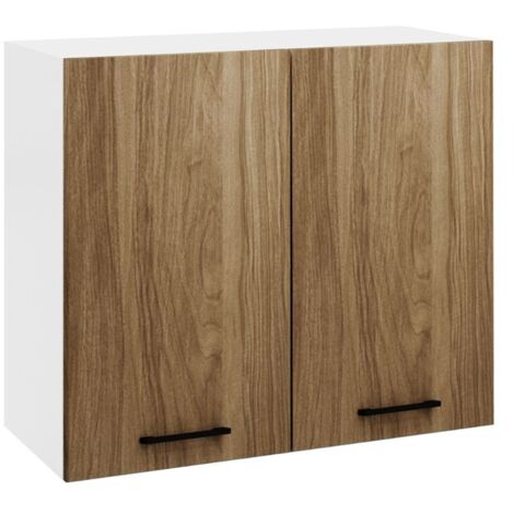 Pensile cucina doppia anta 80x32x72H colore noce naturale