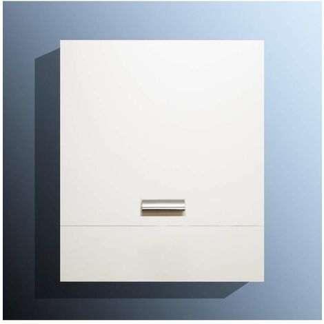Pensile Cucina Sopracappa Bianco 60 cm - Maniglie Cromate Lucide