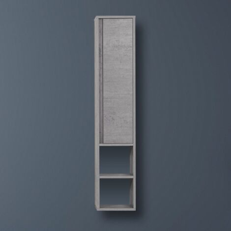 Pensile da bagno sospeso cemento 30x150cm Shelf Feridras
