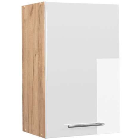 Pensile da cucina Fame-Line, Bianco lucido, 45 cm, Vicco