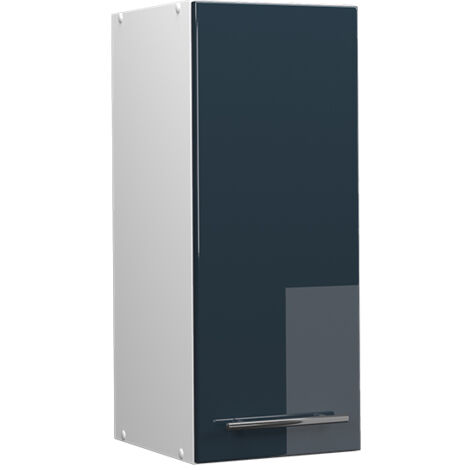 Pensile da cucina Fame-Line, Blu scuro lucido, 30 cm, Vicco