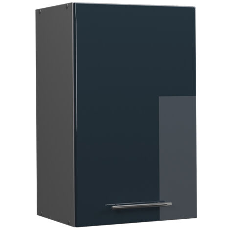 Pensile da cucina Fame-Line, Blu scuro lucido, 45 cm, Vicco