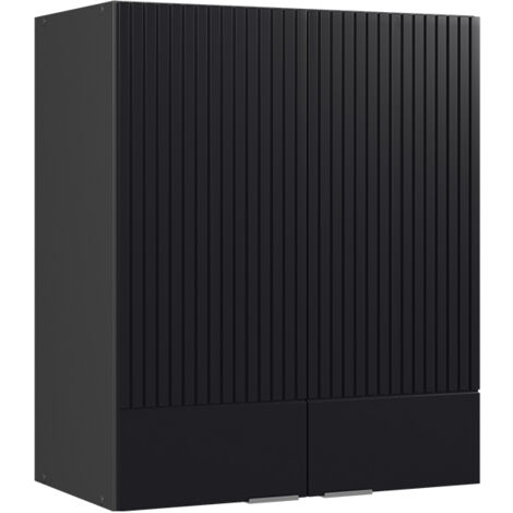 Pensile Da Cucina Fame-Line Nero Rigato - 60cm Larghezza, Con Cerniere Ammortizzate - Foto 9