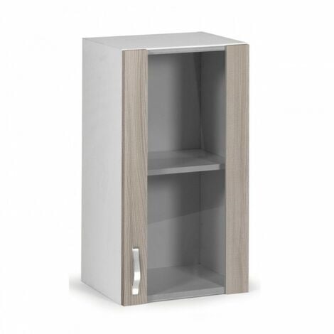 PENSILE CUCINA VETRINETTA credenza in legno bianco 2 ante 4 ganci sospeso  EUR 39,90 - PicClick IT