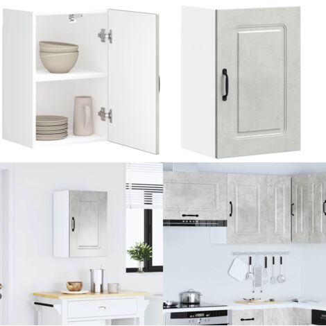 Pensile da Cucina Kalmar Grigio Cemento in Legno Multistrato - Pensile da cucina - Armadio in truciolato