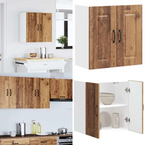 Pensile da Cucina Kalmar Legno Vecchio in Legno Multistrato - Pensile da cucina - Armadio in legno