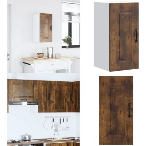 Pensile da Cucina Kalmar Rovere Fumo in Legno Multistrato - Pensile da cucina - Armadio in truciolato