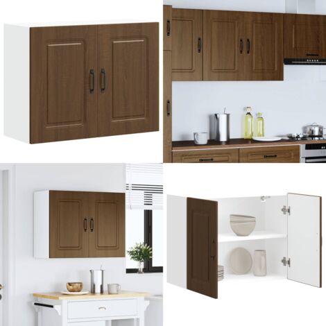 Pensile da Cucina Kalmar Rovere Marrone in Legno Multistrato - Pensile da cucina - Armadio in legno