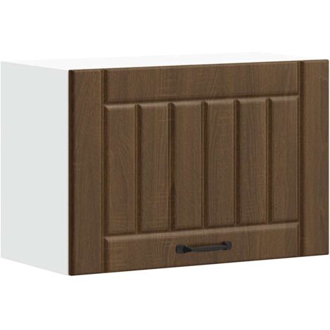 Pensile da Cucina Lucca Rovere Marrone in Legno Multistrato vidaXL