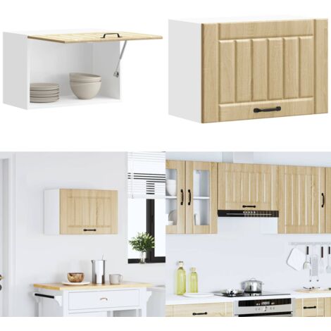 Pensile da Cucina Lucca Rovere Sonoma in Legno Multistrato - Armadio da cucina - Armadietto da parete