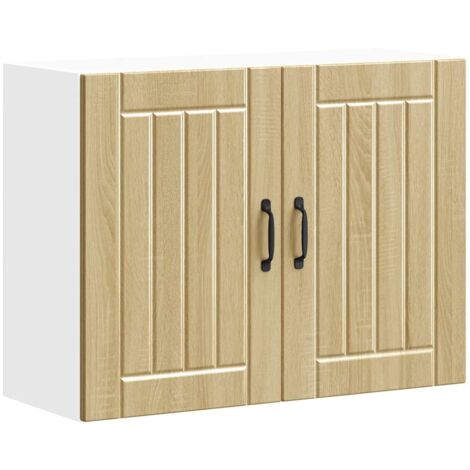 Pensile da Cucina Lucca Rovere Sonoma in Legno Multistrato vidaXL