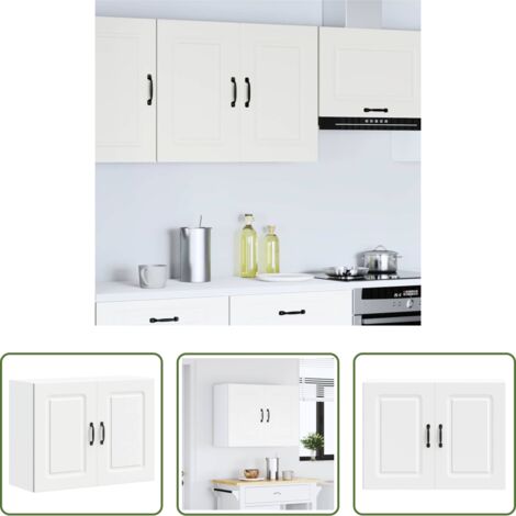 Pensile da cucina -  Pensile da Cucina Kalmar Bianco in Legno Multistrato