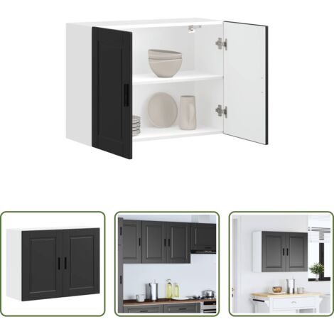 Pensile da cucina -  Pensile da Cucina Porto Nero in Legno Multistrato