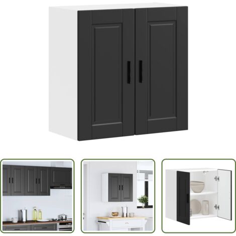 Pensile da cucina -  Pensile da Cucina Porto Nero in Legno Multistrato