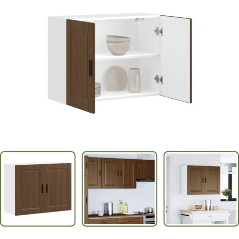 Pensile da cucina -  Pensile da Cucina Porto Rovere Marrone in Legno Multistrato