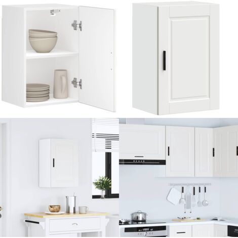 Pensile da Cucina Porto Bianco in Legno Multistrato - Mobile da parete - Armadietto da cucina