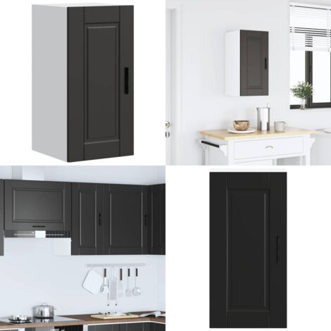 Pensile da Cucina Porto Nero in Legno Multistrato - Mobile da parete - Armadietto da cucina