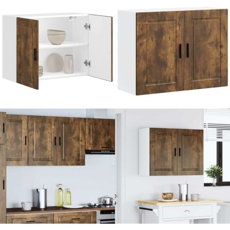 Pensile da Cucina Porto Rovere Fumo in Legno Multistrato - Pensile da cucina - Armadio in truciolato