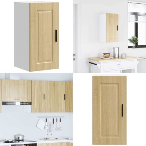 Pensile da Cucina Porto Rovere Sonoma in Legno Multistrato - Mobile da parete - Armadietto da cucina