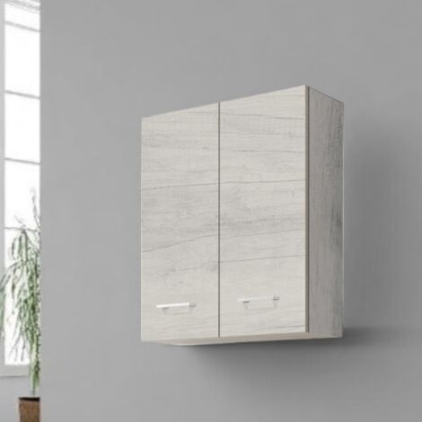 Pensile doppio GAIA 60x22 Quercia Bianco