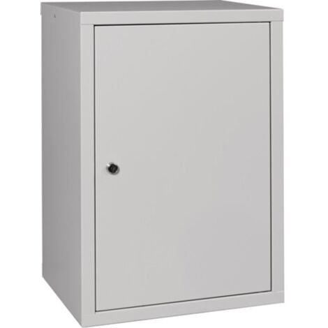 Pensile in lamiera piena H600xL400xP300mm 1 BD lamiera d'acciaio grigio chiaro / grigio chiaro light