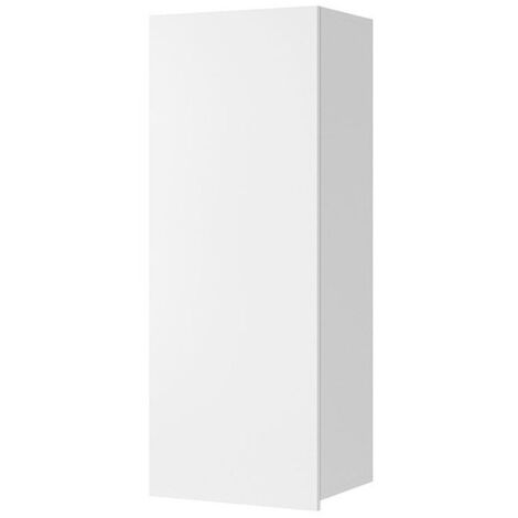 MIRJAN24 Pensile Providence B126, Bianco + Bianco lucido, 117x45x32cm, Truciolare laminato