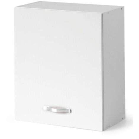 Pensile scolapiatti 60 cm con anta 60x32x72H bianco frassinato