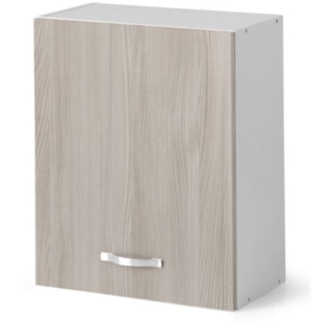 Pensile scolapiatti 60 cm con anta 60x32x72H olmo