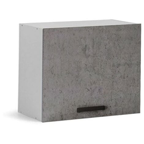 Pensile sopracappa grigio cemento con anta da cucina Cm 60x32xh49