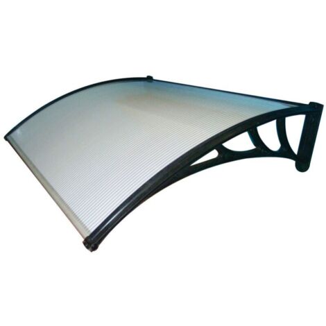 Pensilina 100x80 in Policarbonato Alveolare Trasparente Modulare